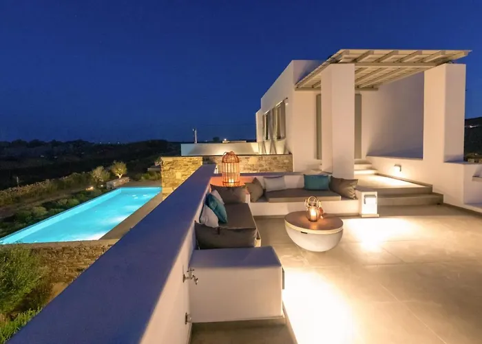 Cactilia In Punda Paros For 8 With Private Pool Villa